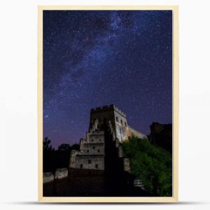 the great wall of china with galaxy