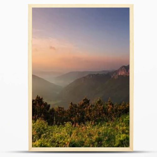 Roszutec peak in sunset - Slovakia mountain Fatra