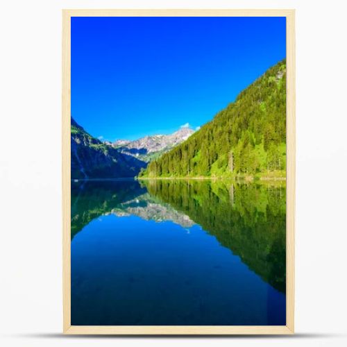 Vilsalpsee (Vilsalp Lake) at Tannheimer Tal, beautiful mountain scenery in Alps at Tannheim, Reutte, Tirol - Austria