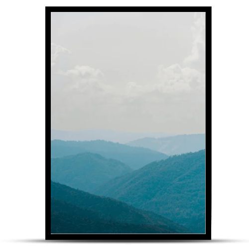 tranquil mountain valley against sky white white clouds 