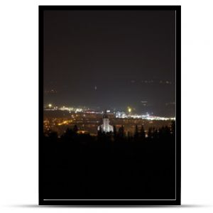 Nowy Targ nocna panorama miasta