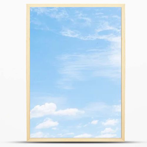 White clouds on blue sky