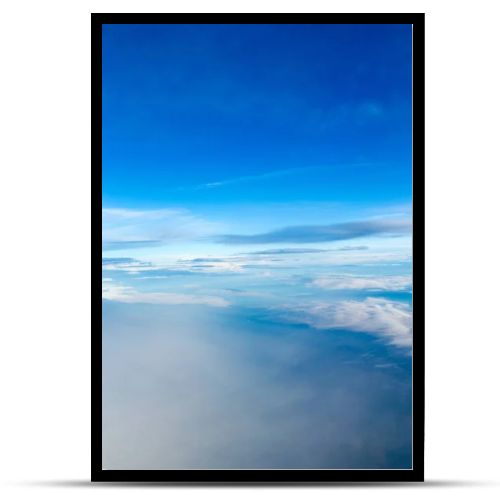 blue sky background with tiny clouds
