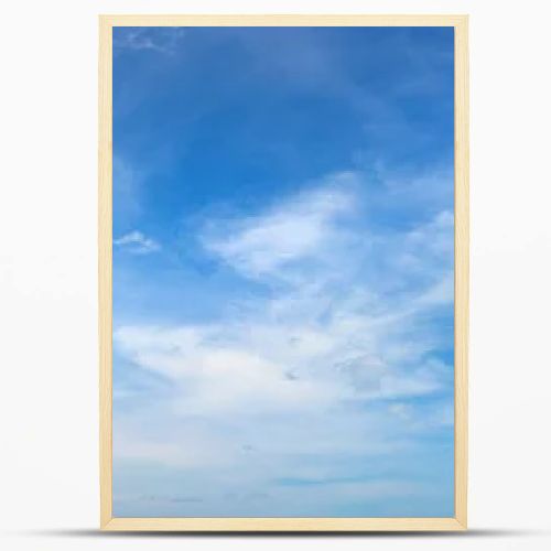 Blue sky panorama with clouds in a summer day