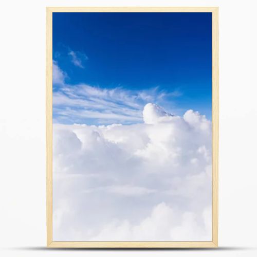 blue sky with white clouds in rome, italy