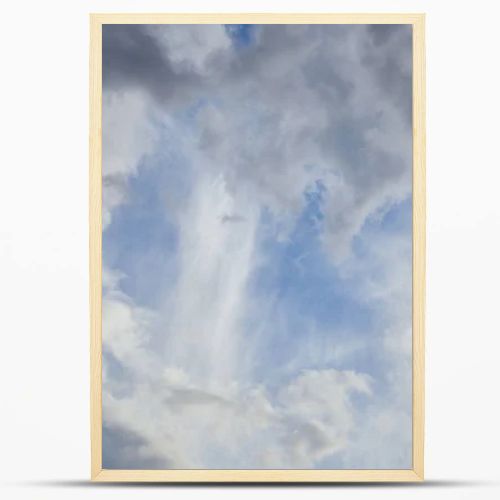 blue sky background with grey clouds 