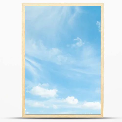 Blue sky with white clouds in daylight. /background/ copy space