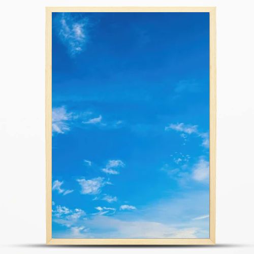 Beautiful view of blue sky with clouds at sunrise. Partly cloudy.Background cloud summer. Cloud summer. Sky cloud clear with sunset. Natural sky cinematic beautiful yellow and white texture background