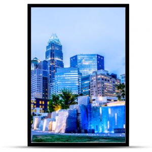 charlotte north carolina city skyline in downtown