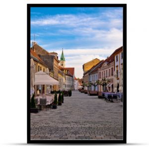 Baroque town of Varazdin street view