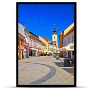 Town of Cakovec main street view