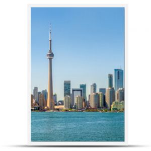 Panoramic skyline view at the Toronto city in Canada