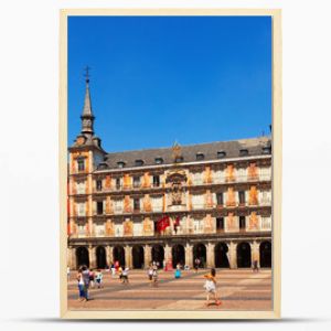 Picturesque view of  Plaza Mayor. Madrid