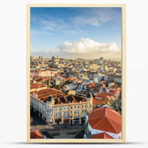 Aerial view of Porto in Portugal.