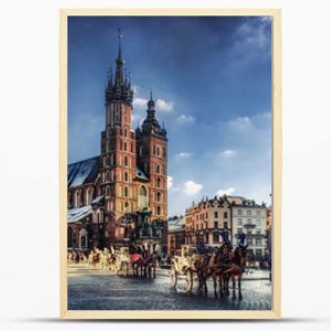 Cracow / Krakow town hall in Poland, Europe