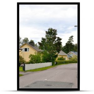 Street in Lappeenranta at ssummer.