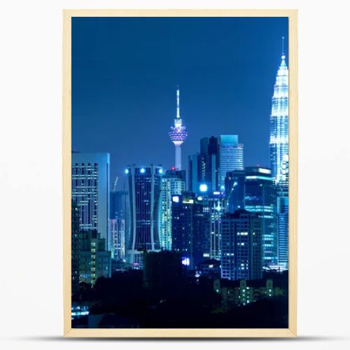 Kuala Lumpur skyline at night