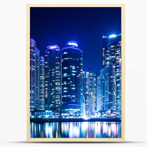 Busan city at night