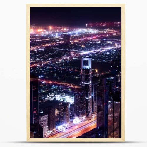 Dubai city at night