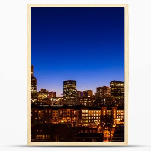 Denver Skyline at Blue Hour Mar 2013