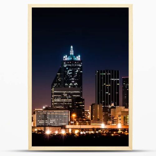 Dallas skyline by night