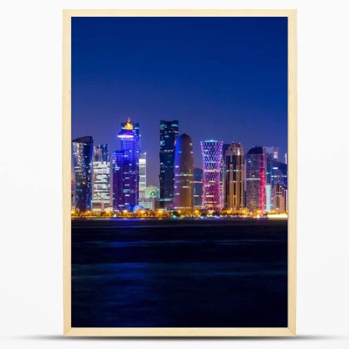 Doha Skyscrapers and Night