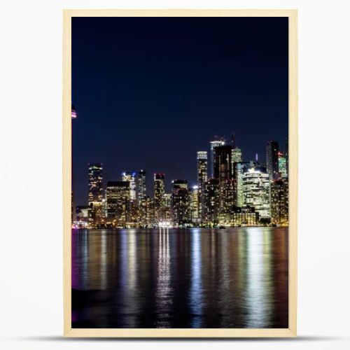 Night view of downtown Toronto, Ontario, Canada