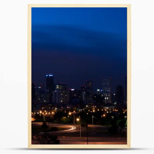 Mile High City of Denver by night