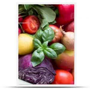 kolorowe warzywa i owoce zdrowa dieta i racjonalne odżywianie