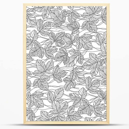 Seamless leaves pattern