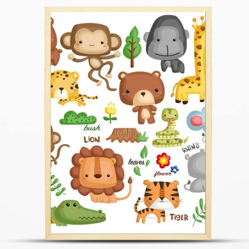 Jungle Animal Vector Set