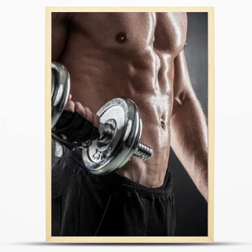 Fitness with dumbbells