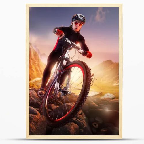 Mountain Bike cyclist riding