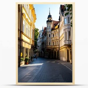 An early morning walk through the quiet streets of Old Town, with the city just waking up as the sun rises over the historic buildings