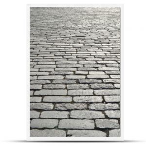 Old cobblestone pavement.