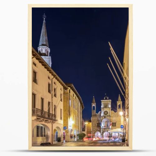 PORDENONE, ITALY - 21 JANUARY, 2019: Scenic view of old city architecture in Italy