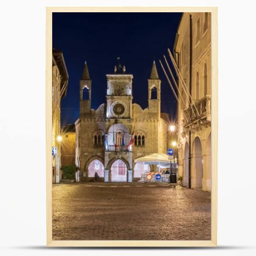 PORDENONE, ITALY - 21 JANUARY, 2019: Scenic view of old city architecture in Italy