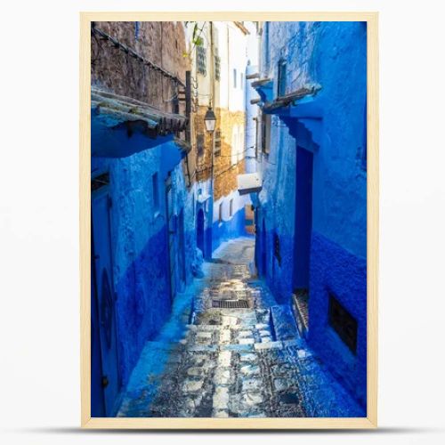 The blue streets of Chefchaouen, Morocco