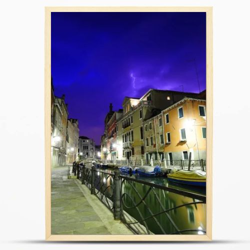 Dramatic thunderstorm in Venice