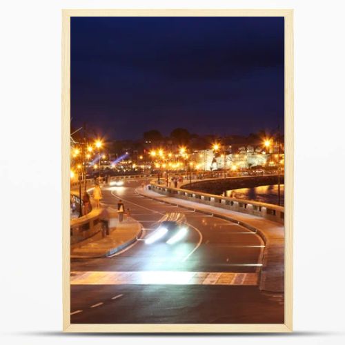 NESSEBAR, BULGARIA - JUNE 18: Nessebar at Night, June 18, 2014. Nessebar in 1956 was declared as museum city, archaeological and architectural reservation by UNESCO.