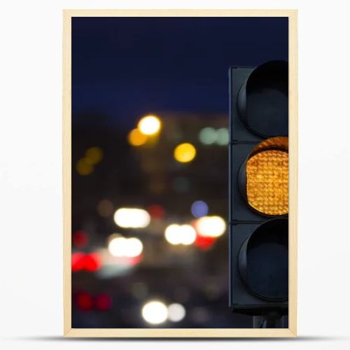 Traffic light yellow signal