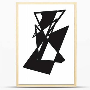 Abstrakcyjne plakaty w drewnianych ramach - abstraction-02