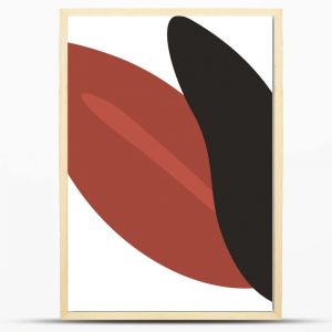 Eleganckie plakaty z abstrakcyjnymi wzorami w stylowej drewnianej ramie - element57