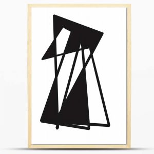 Abstrakcyjne plakaty w drewnianych ramach - abstraction-03