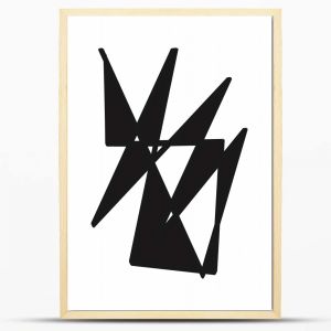 Abstrakcyjne plakaty w drewnianych ramach - abstraction-09