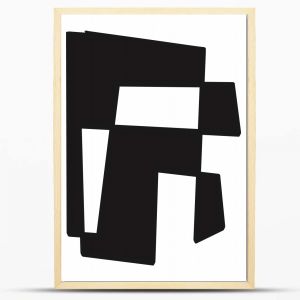 Abstrakcyjne plakaty w drewnianych ramach - abstraction-10