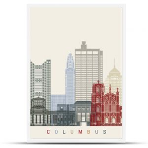 Columbus skyline poster