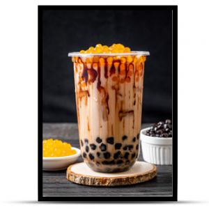 Taiwan milk tea with bubble