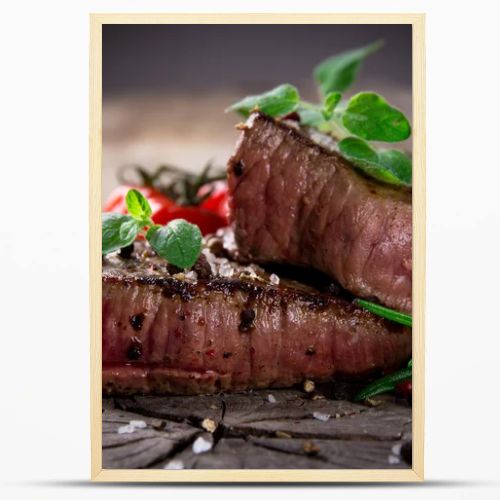 Grilled bbq steaks