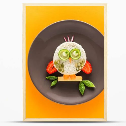Funny breakfast for child